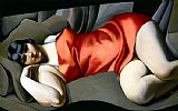 Tamara de Lempicka Woman in Red painting